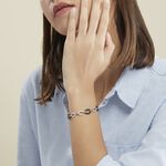 Bracelet Nowell Argent Blanc Oxyde De Zirconium Et C&eacute;ramique - Bracelets Femme | Histoire d&rsquo;Or