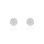 Boucles D'oreilles Puces Erinna Argent Blanc Oxyde De Zirconium - Boucles d'oreilles fantaisie Femme | Histoire d&rsquo;Or