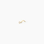 Piercing De Nez Fethi Serti Griffe Or Jaune Oxyde De Zirconium - Piercing Nez Femme | Histoire d&rsquo;Or