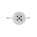 Bague Elfidiane Or Blanc Diamant - Bagues solitaires Femme | Histoire d&rsquo;Or