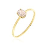Bague Valentino Or Jaune Quartz - Bagues solitaires Femme | Histoire d&rsquo;Or