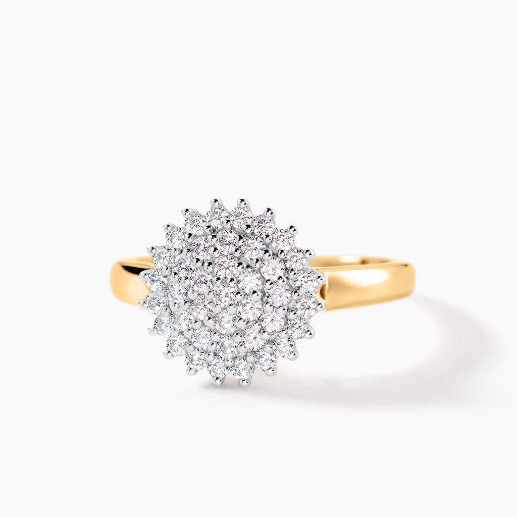 Bague Mireya Or Jaune Oxydes - Bagues avec pierre Femme | Histoire d&rsquo;Or