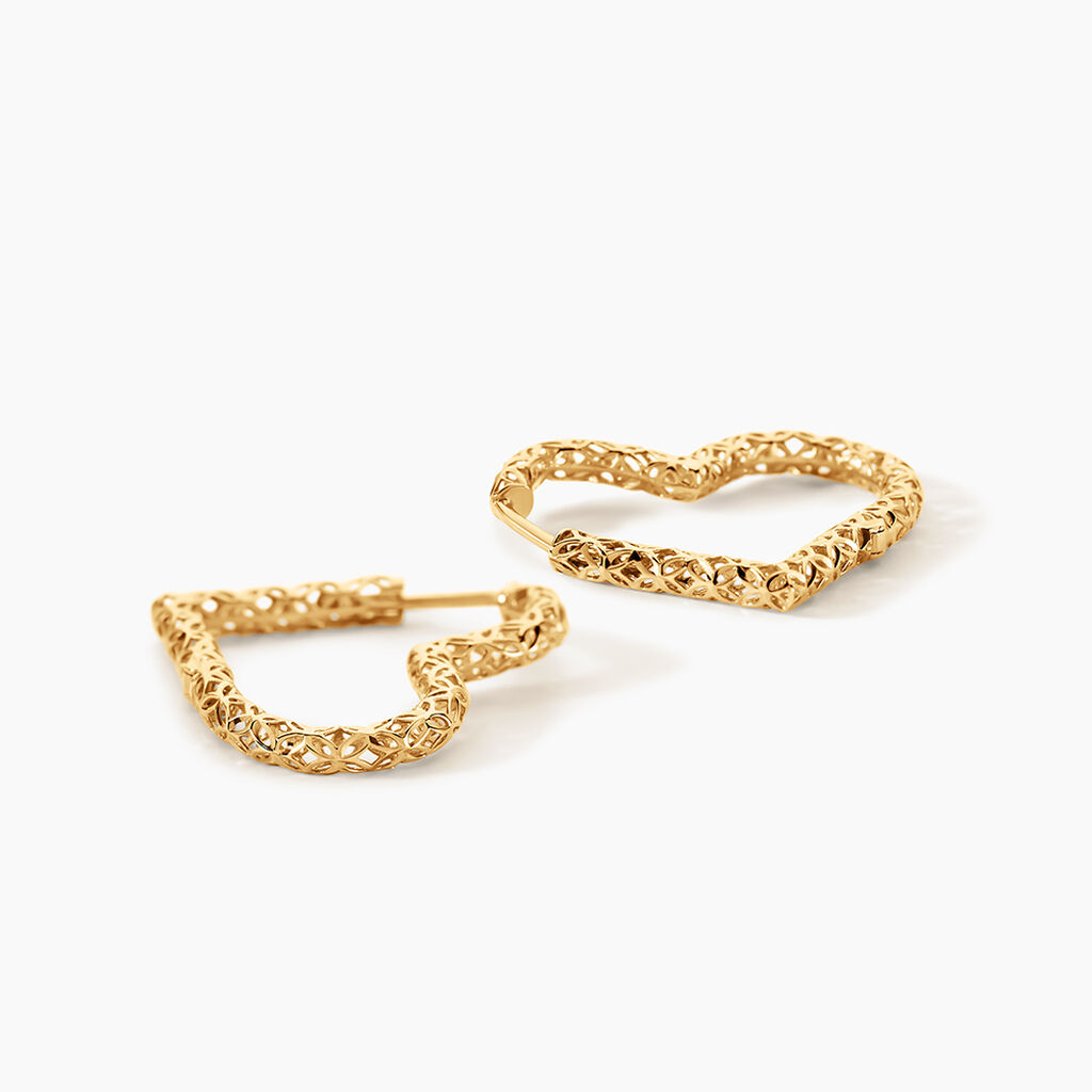 Cr&eacute;oles Roya Or Jaune - Boucles d'oreilles cr&eacute;oles Femme | Histoire d&rsquo;Or