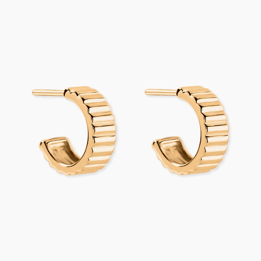 Cr&eacute;oles Alegria Plaqu&eacute; Or Jaune - Boucles d'oreilles cr&eacute;oles Femme | Histoire d&rsquo;Or