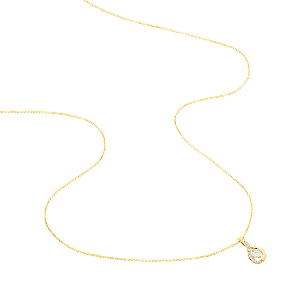 Collier Evana Or Jaune Oxyde De Zirconium - Colliers Femme | Histoire d’Or