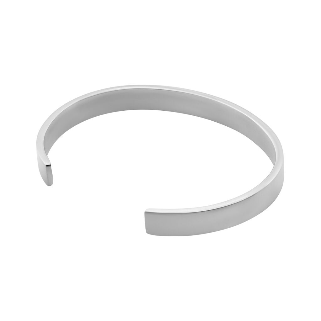 Bracelet Jonc Abellio Acier Blanc - Bracelets fantaisie Homme | Histoire d’Or