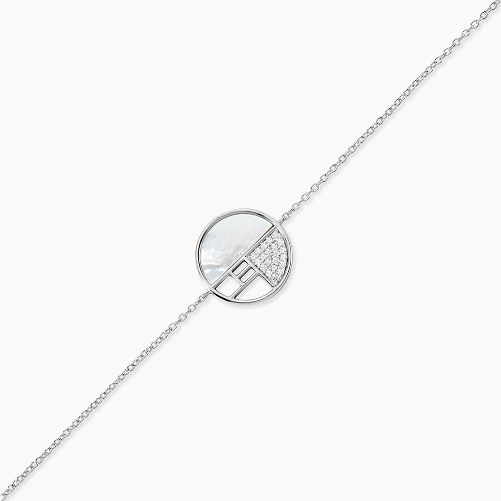Bracelet Argent Gaillet Oxydes De Zirconium - Bracelets Femme | Histoire d’Or