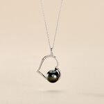 Collier Gian Or Blanc Perle De Tahiti Diamant - Colliers Femme | Histoire d&rsquo;Or