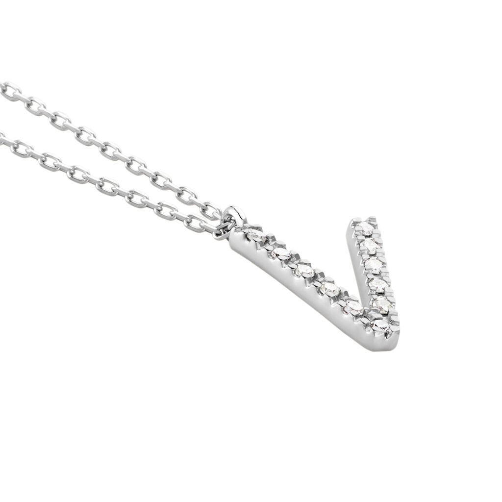 Collier Oran Or Blanc Diamant - Colliers Femme | Histoire d’Or