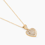 Collier Rhadijaae Plaqu&eacute; Or Jaune Oxyde De Zirconium - Colliers Femme | Histoire d&rsquo;Or