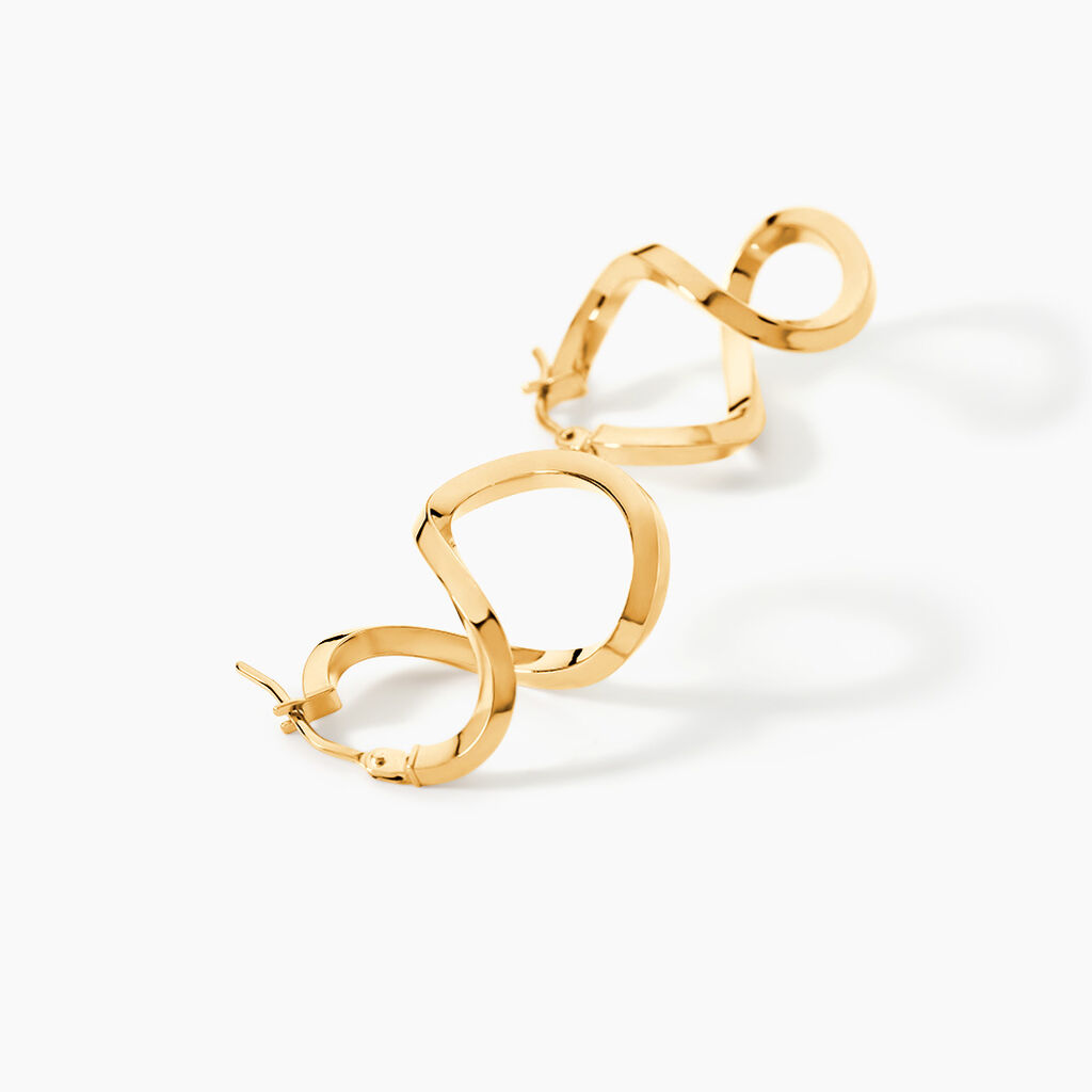 Cr&eacute;oles Helmine Or Jaune - Boucles d'oreilles cr&eacute;oles Femme | Histoire d&rsquo;Or