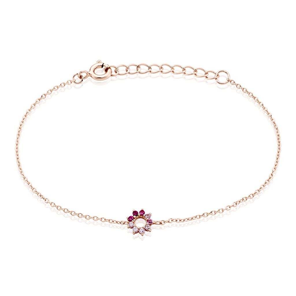 Bracelet Pavel Argent Rose Oxyde De Zirconium
