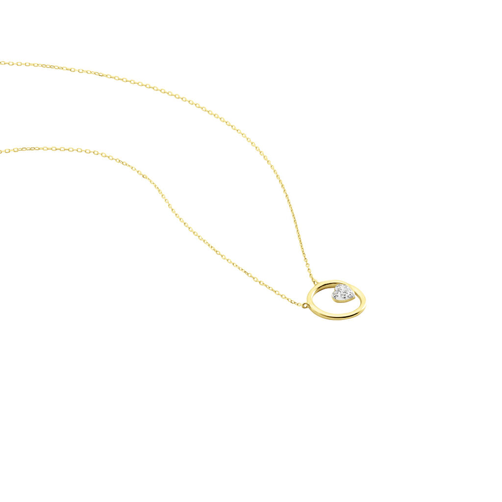 Collier Or Jaune Theda Diamants - Colliers Femme | Histoire d&rsquo;Or
