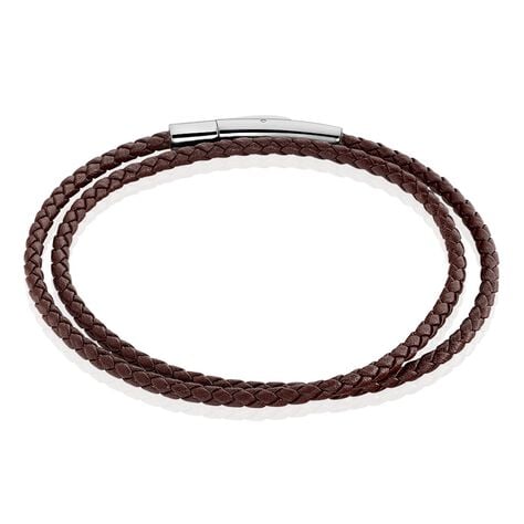Bracelet Calvino Acier Blanc - Bracelets Cuir Homme | Histoire d&rsquo;Or