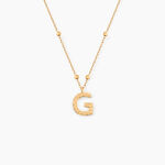 Collier Plaqu&eacute; Or Jaune Lettra - Colliers fantaisie Femme | Histoire d&rsquo;Or