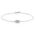 Bracelet Nyoko Argent Blanc Labradorite - Bracelets Femme | Histoire d&rsquo;Or