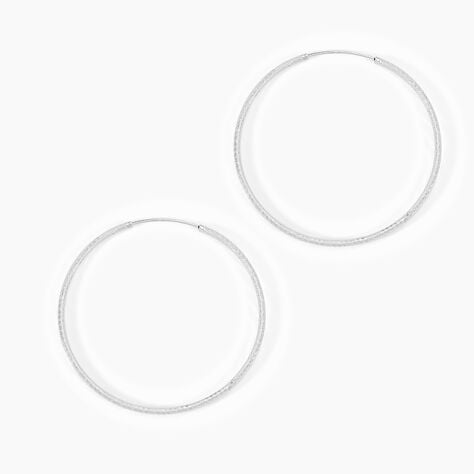 Cr&eacute;oles Argent Blanc Agathe - Boucles d'oreilles cr&eacute;oles Femme | Histoire d&rsquo;Or