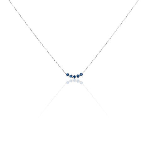 Collier Karrie Argent Blanc Oxyde De Zirconium - Colliers fantaisie Femme | Histoire d&rsquo;Or