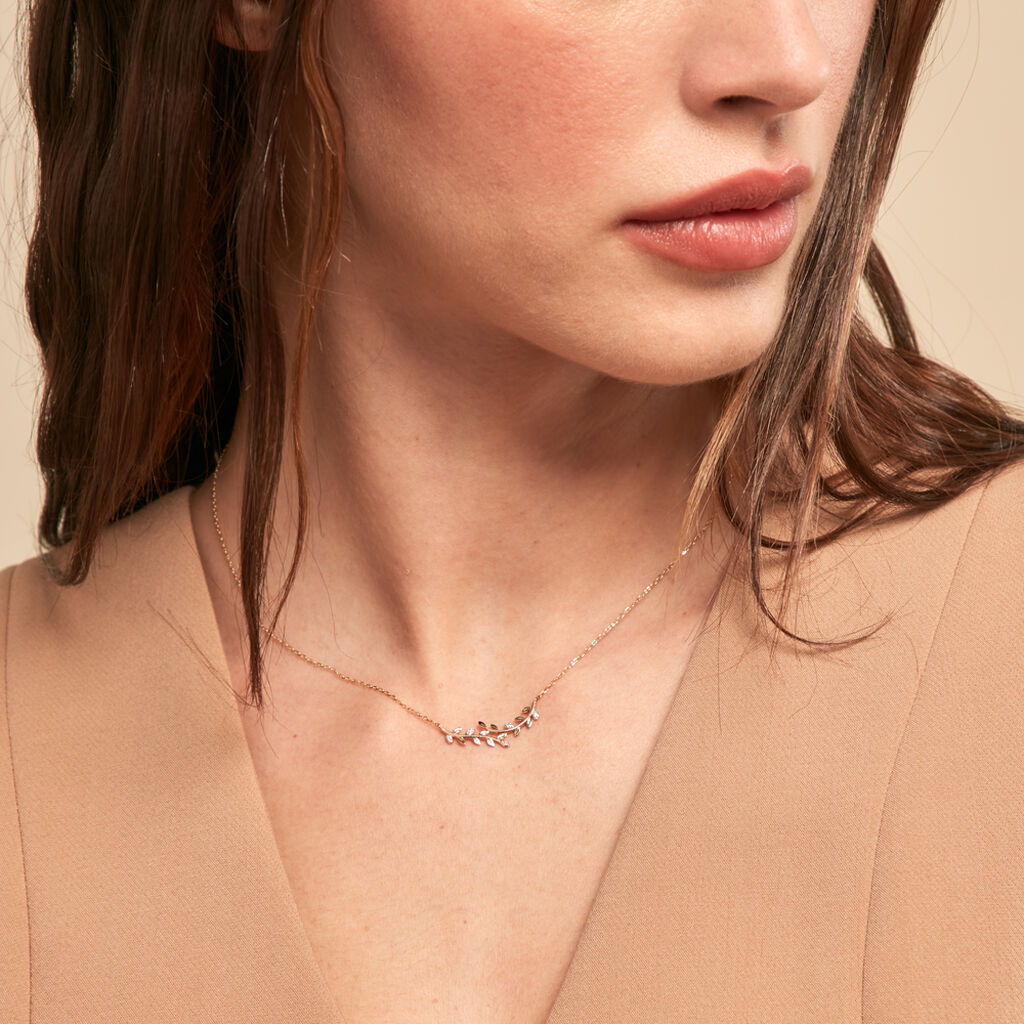 Collier Emelyne Or Jaune Diamant - Colliers Femme | Histoire d’Or