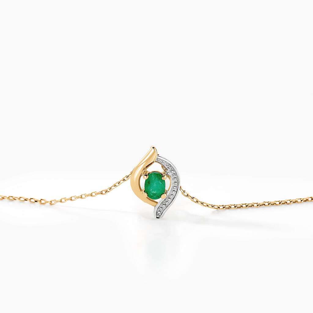 Collier Lydia Or Jaune Emeraude - Colliers Femme | Histoire d&rsquo;Or