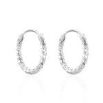 Cr&eacute;oles Argent Blanc Agathe - Boucles d'oreilles cr&eacute;oles Femme | Histoire d&rsquo;Or