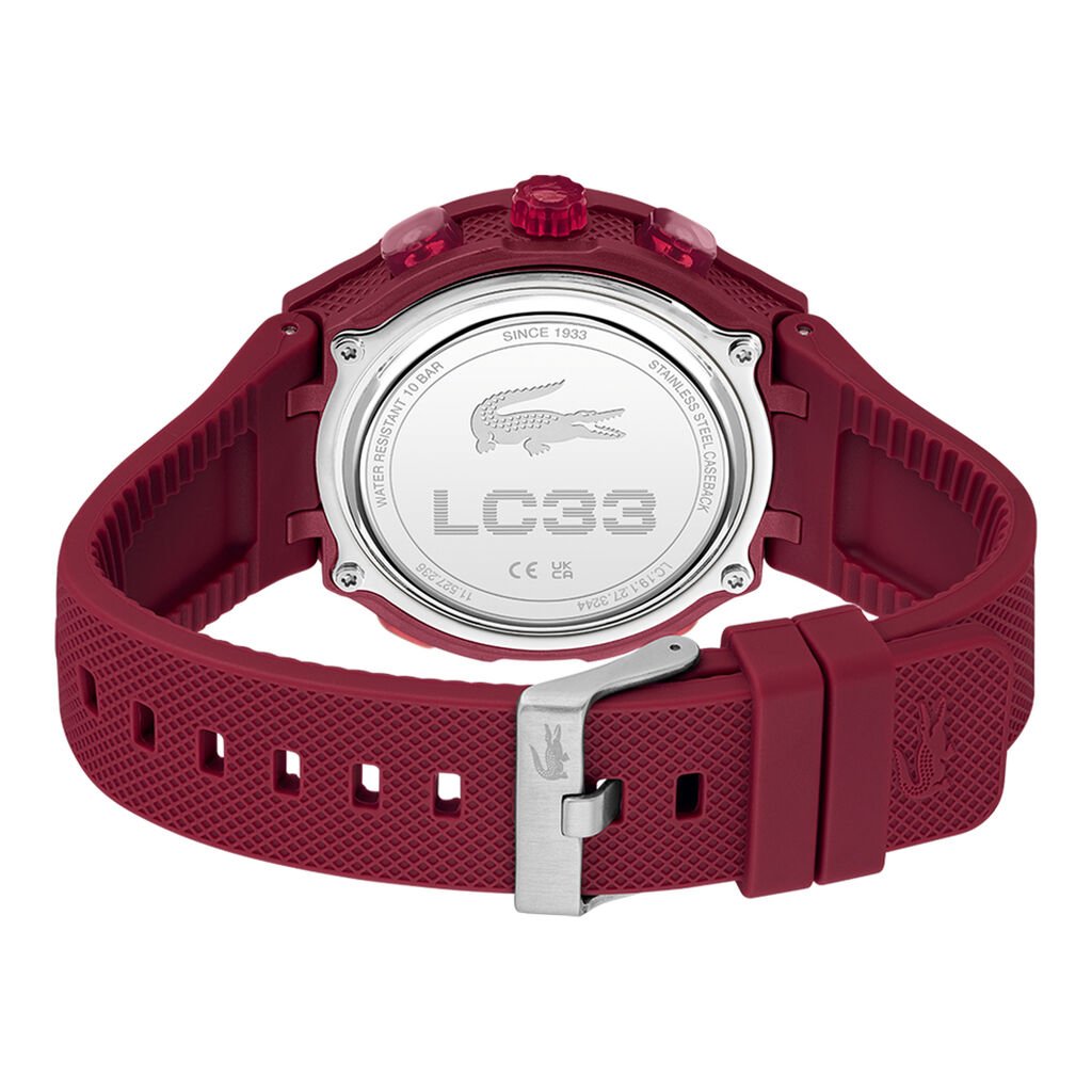 Montre Lacoste Lc33 Bordeaux - Nouveautés montres Homme | Histoire d’Or