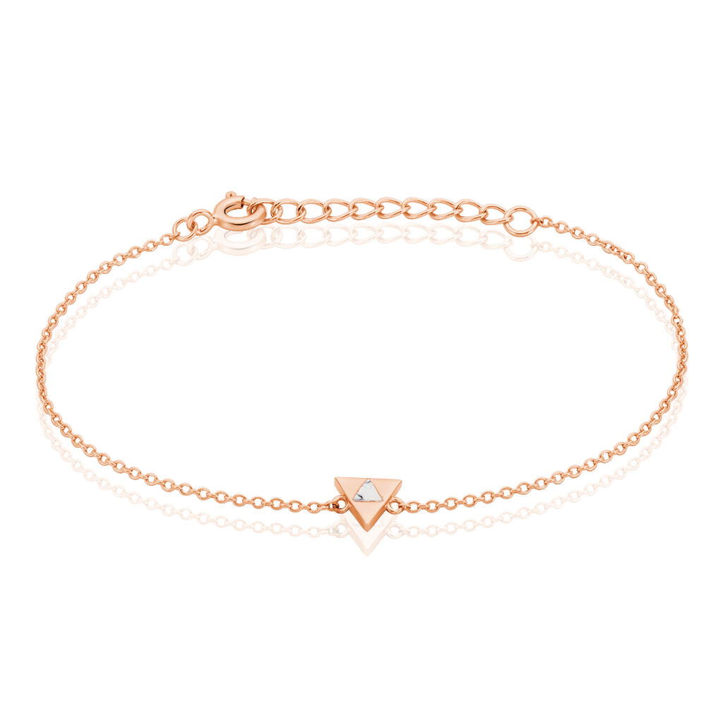 Bracelet Tallulah Argent Rose Pierre De Synthese - Bracelets Femme | Histoire d’Or