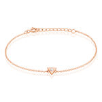 Bracelet Tallulah Argent Rose Pierre De Synthese - Bracelets Femme | Histoire d&rsquo;Or