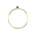 Bague Or Jaune Karmele Emeraude - Bagues solitaires Femme | Histoire d&rsquo;Or
