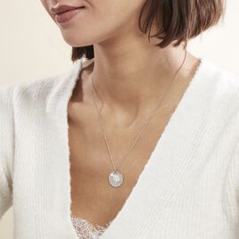 Collier Arcelia Argent Blanc Quartz Perle De Culture - Colliers Femme | Histoire d’Or