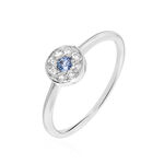 Bague Argent Blanc Auxana Oxyde De Zirconium - Bagues solitaires Femme | Histoire d&rsquo;Or