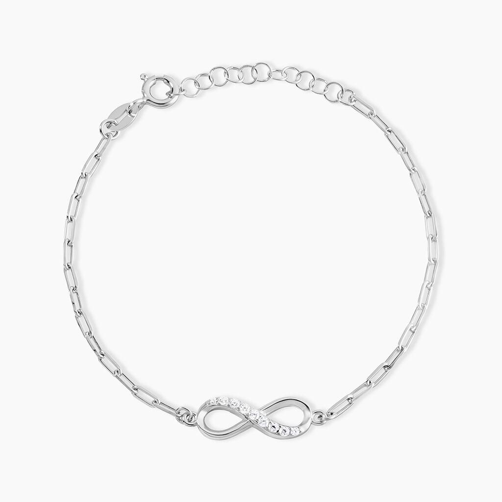 Bracelet Bastin Argent Blanc Oxyde De Zirconium - Bracelets Femme | Histoire d&rsquo;Or