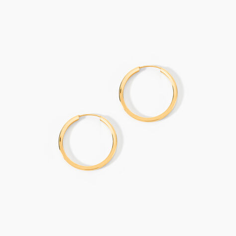 Créoles Benedikta Or Jaune - Boucles d'oreilles créoles Femme | Histoire d’Or