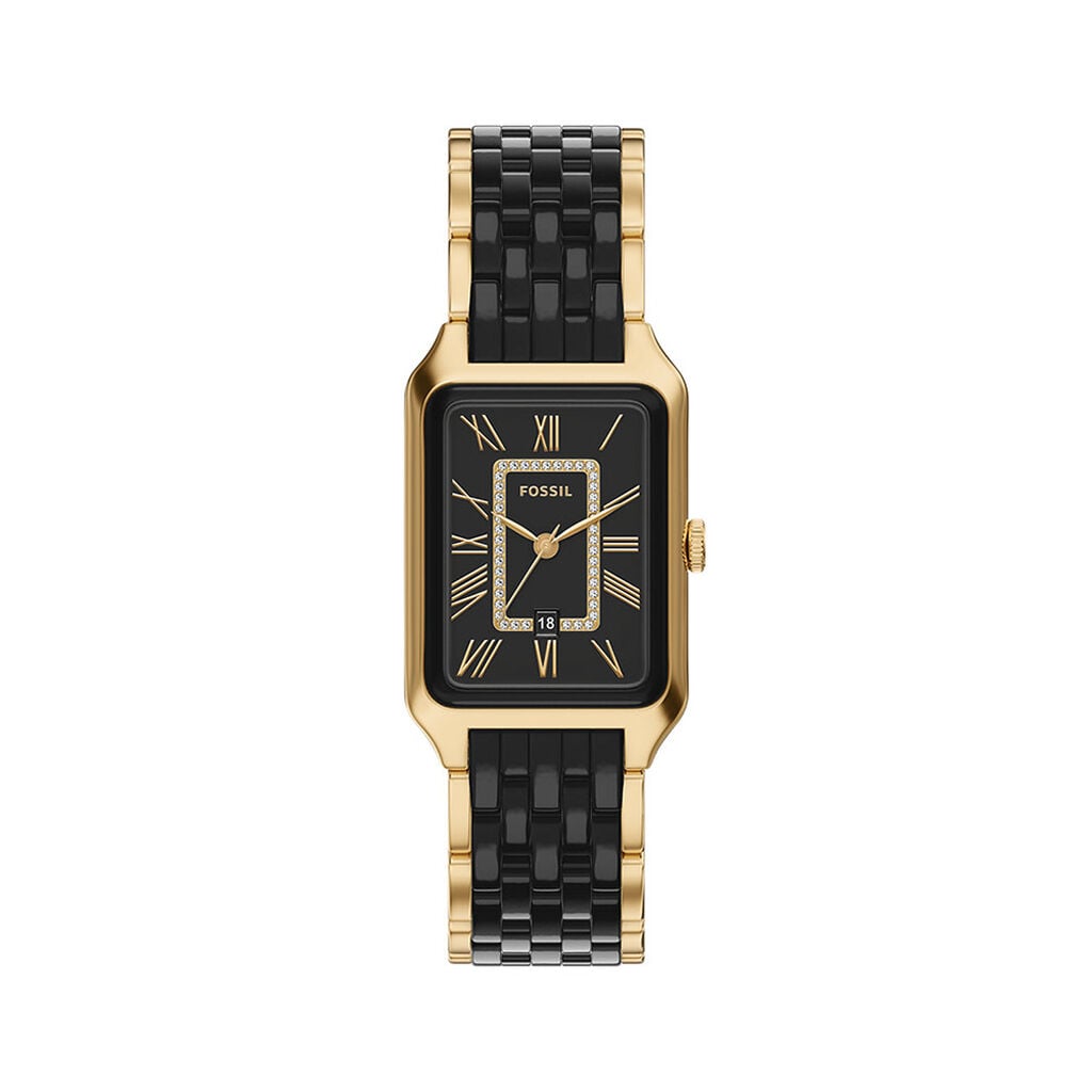Montre Fossil Raquel Noir - Montres Femme | Histoire d&rsquo;Or