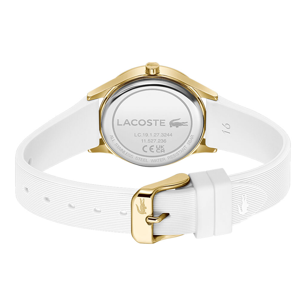 Montre Lacoste Crocodelle Blanc - Id&eacute;es cadeaux Femme | Histoire d&rsquo;Or
