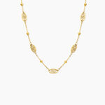 Collier Aurore Acier Jaune - Bijoux sans pierre Femme | Histoire d&rsquo;Or