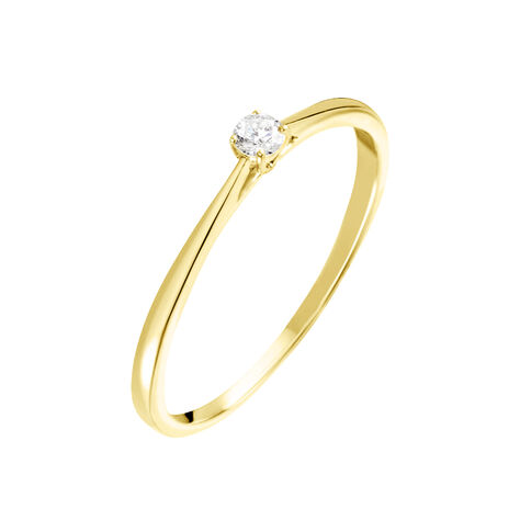 Bague Solitaire Aphrodite Or Jaune Diamant - Bagues solitaires Femme | Histoire d’Or