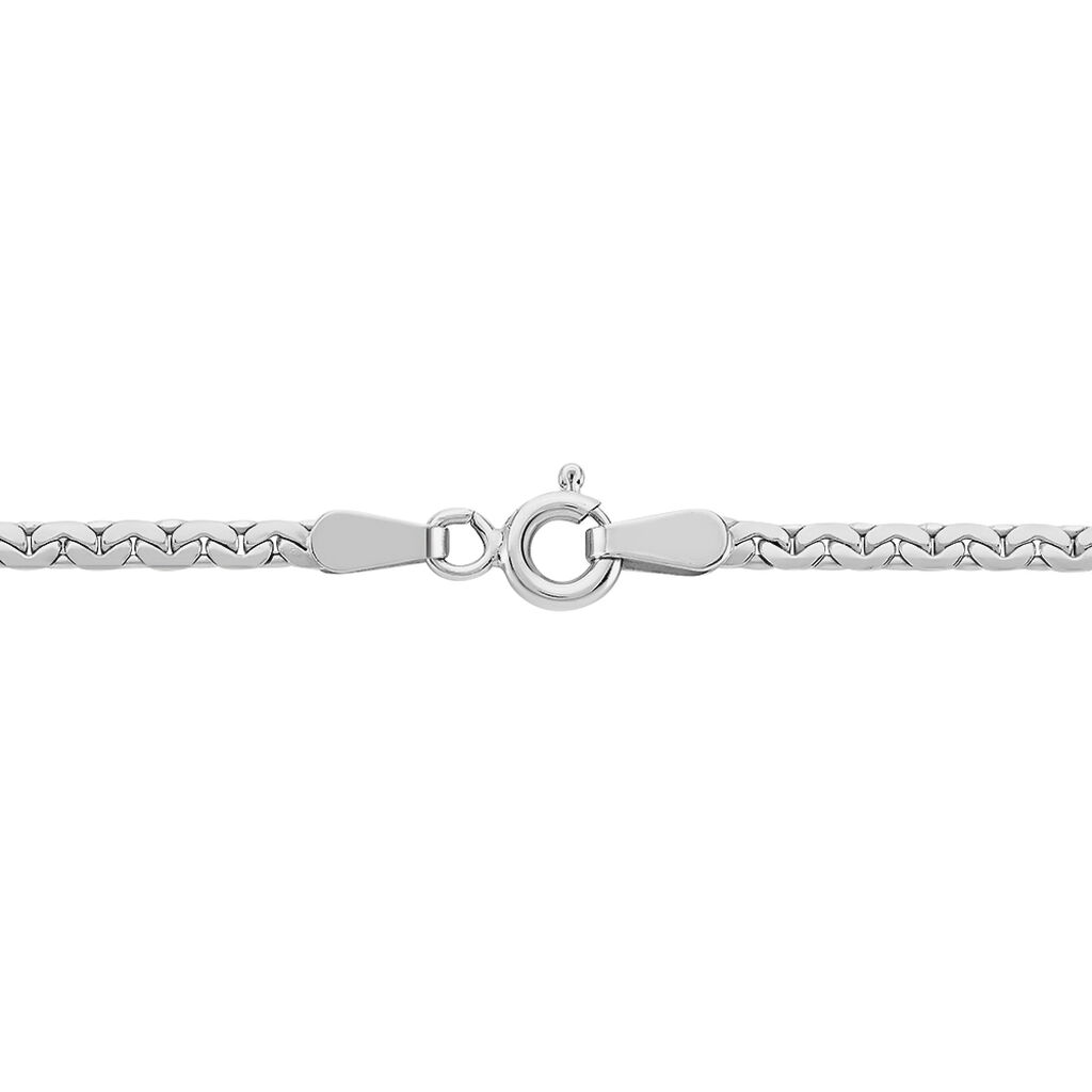 Collier Ivy Maille Haricot Or Blanc - Chaines Femme | Histoire d’Or