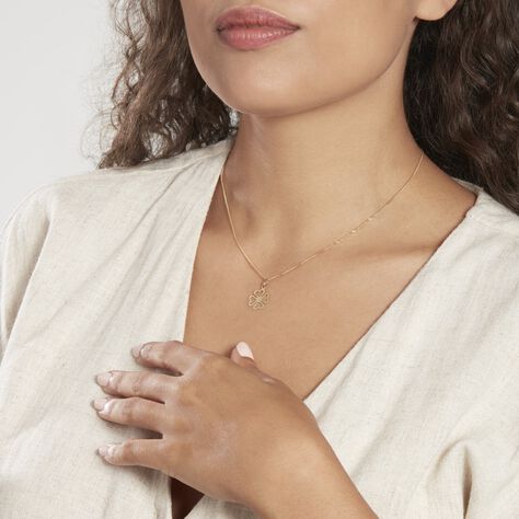 Pendentif Koulmia Trefle Or Jaune - Pendentifs Femme | Histoire d’Or