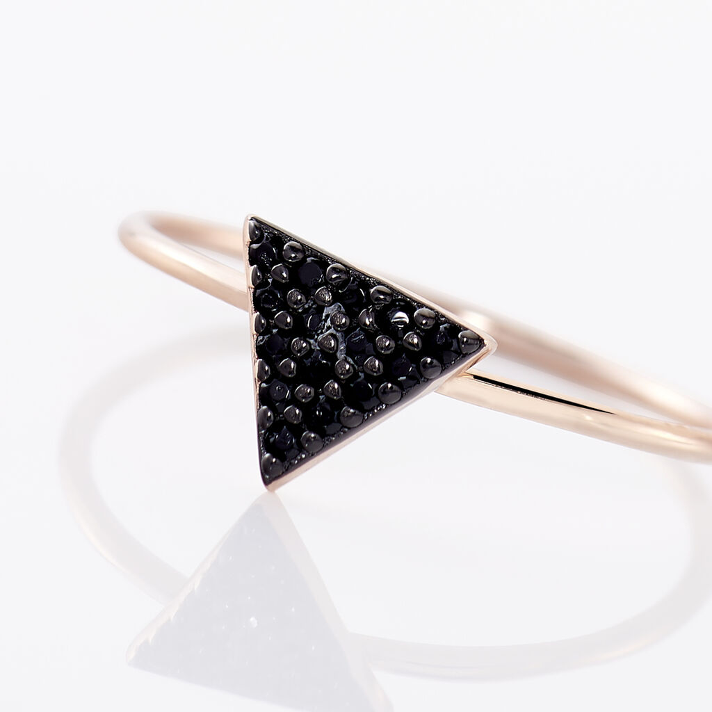 Bague Amellia Argent Rose Oxyde De Zirconium - Bagues avec pierre Femme | Histoire d’Or