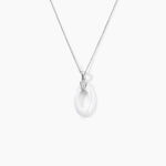 Collier Peer Argent Blanc Oxyde De Zirconium - Colliers fantaisie Femme | Histoire d&rsquo;Or
