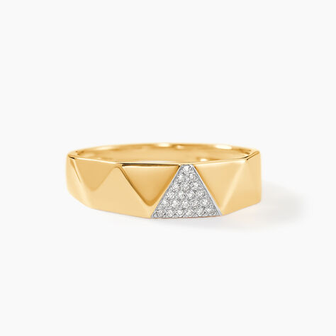 Bague Lizia Or Jaune Diamant - Bagues avec pierre Femme | Histoire d&rsquo;Or