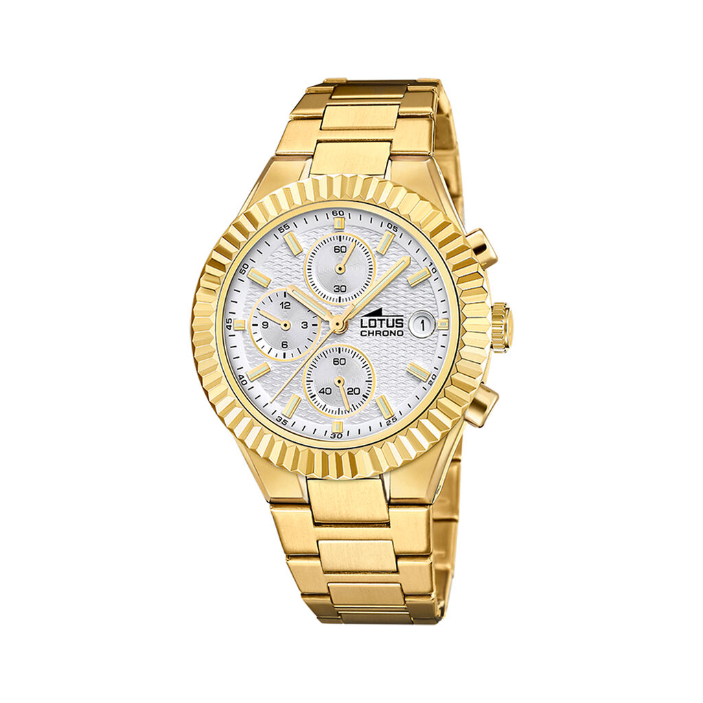 Montre Lotus Freedom Chrono Argent&eacute; - Montres chronographes Homme | Histoire d&rsquo;Or