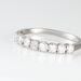 Demi Alliance Eloise Platine Blanc Diamant - Alliances Femme | Histoire d’Or