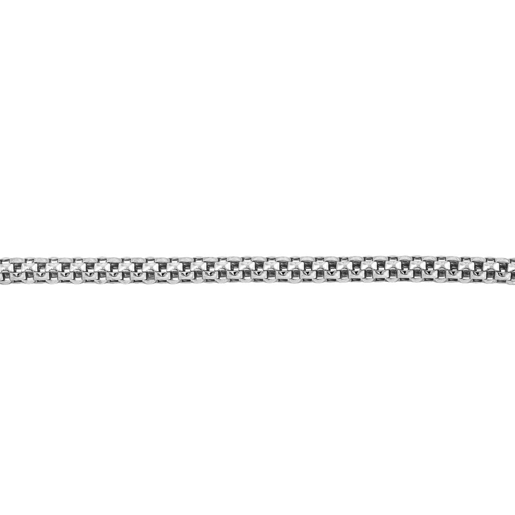 Bracelet Nahila Maille Popcorn Argent Blanc - Bracelets Femme | Histoire d’Or