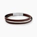 Bracelet Jourdan Cuir De Vache Marron - Bracelets Homme | Histoire d&rsquo;Or