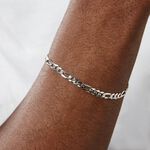 Bracelet Maille Argent Vivian - Bracelets cha&icirc;ne Homme | Histoire d&rsquo;Or