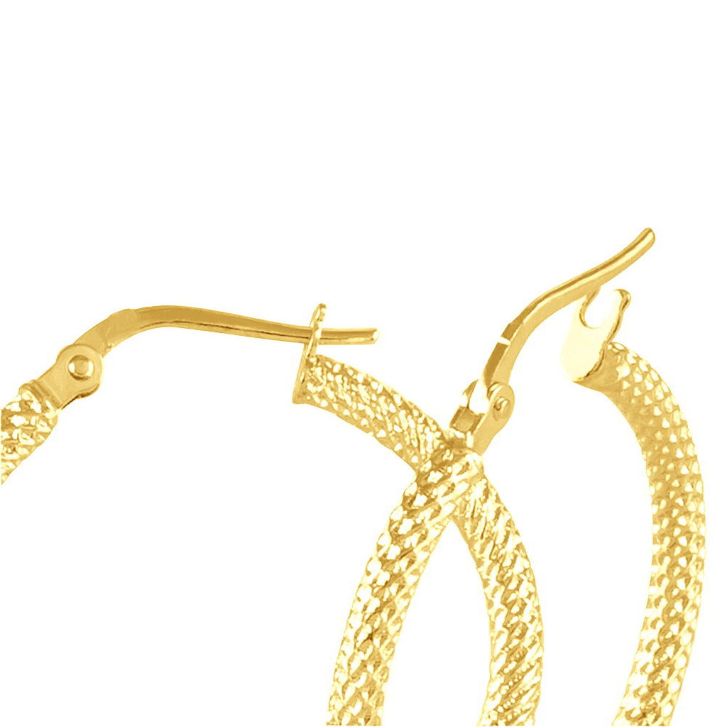 Cr&eacute;oles Ulrica Or Jaune - Boucles d'oreilles cr&eacute;oles Femme | Histoire d&rsquo;Or