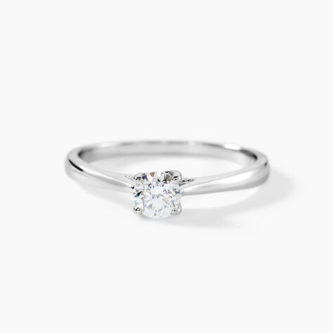 Bague Solitaire One Or Blanc Diamant - Bagues solitaires Femme | Histoire d&rsquo;Or