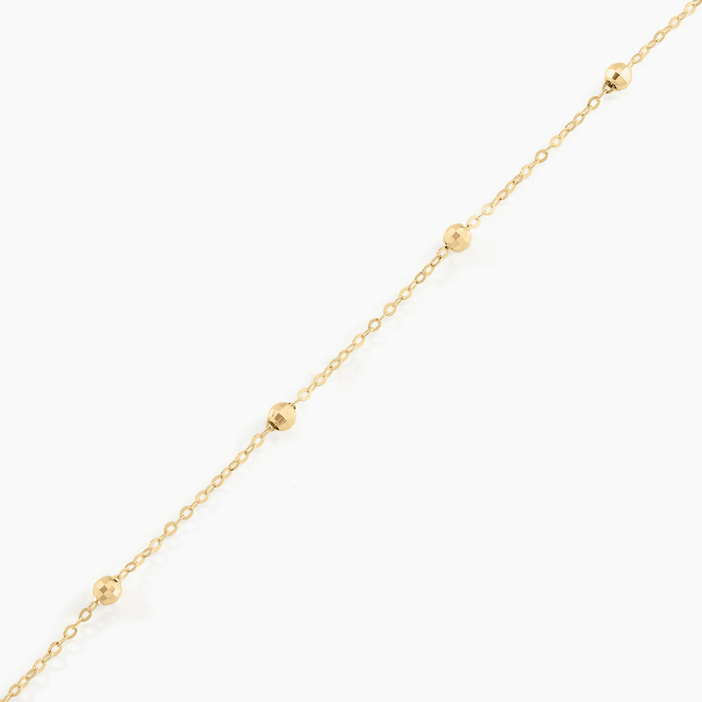 Bracelet Chaine Boules Alternees Or Jaune - Bijoux sans pierre Enfant | Histoire d&rsquo;Or